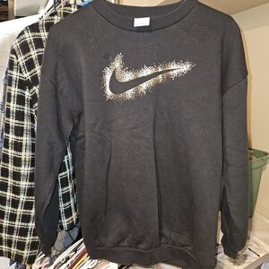 Nike Black and Gold Kids Sweatshirt